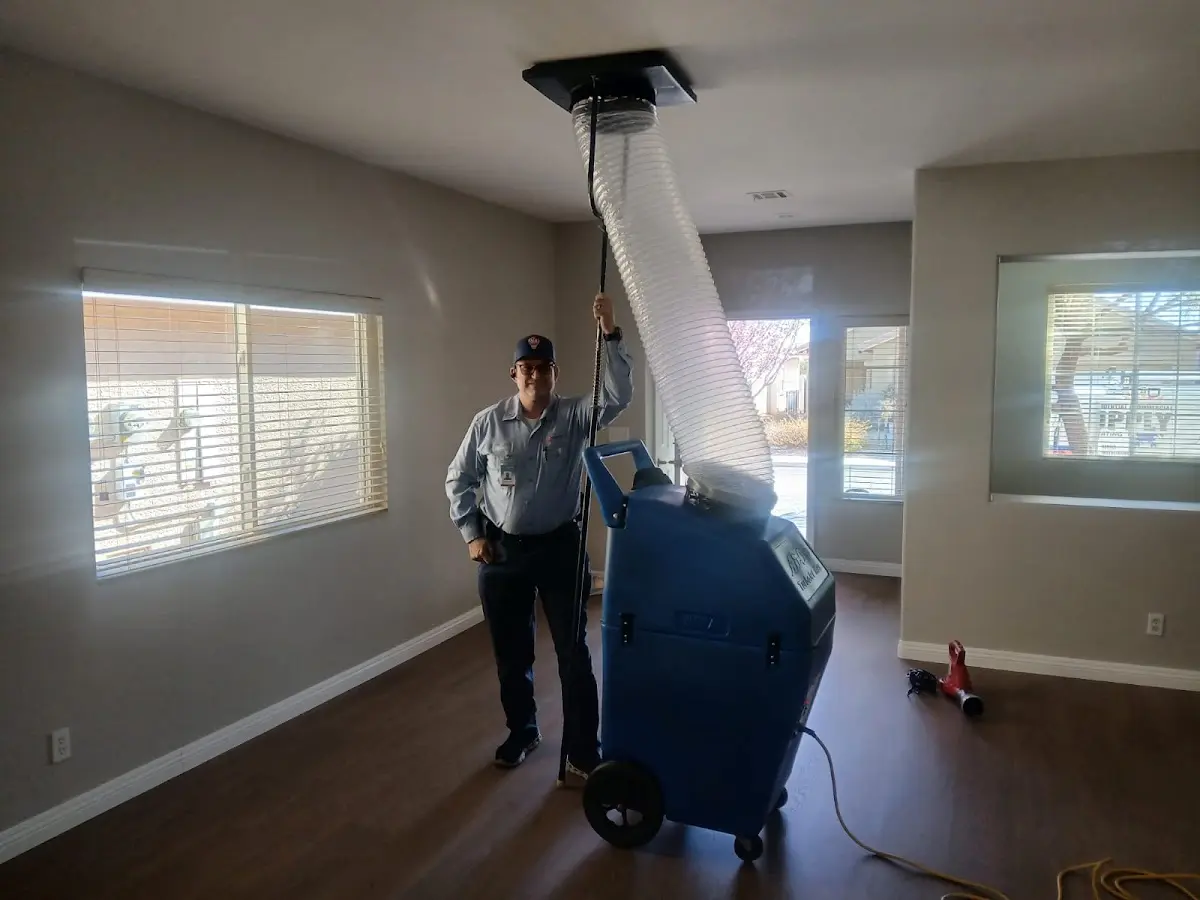 Professional Dryer Vent Cleaning work inside a Lake Barcroft home